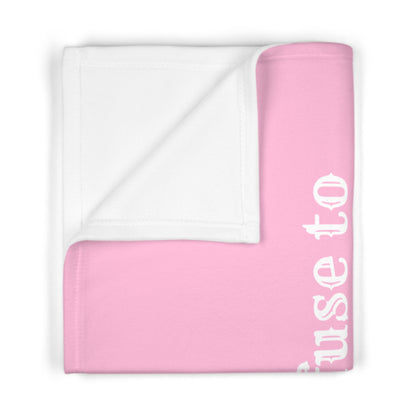 Pink ResistingArrest Soft Fleece Baby Blanket