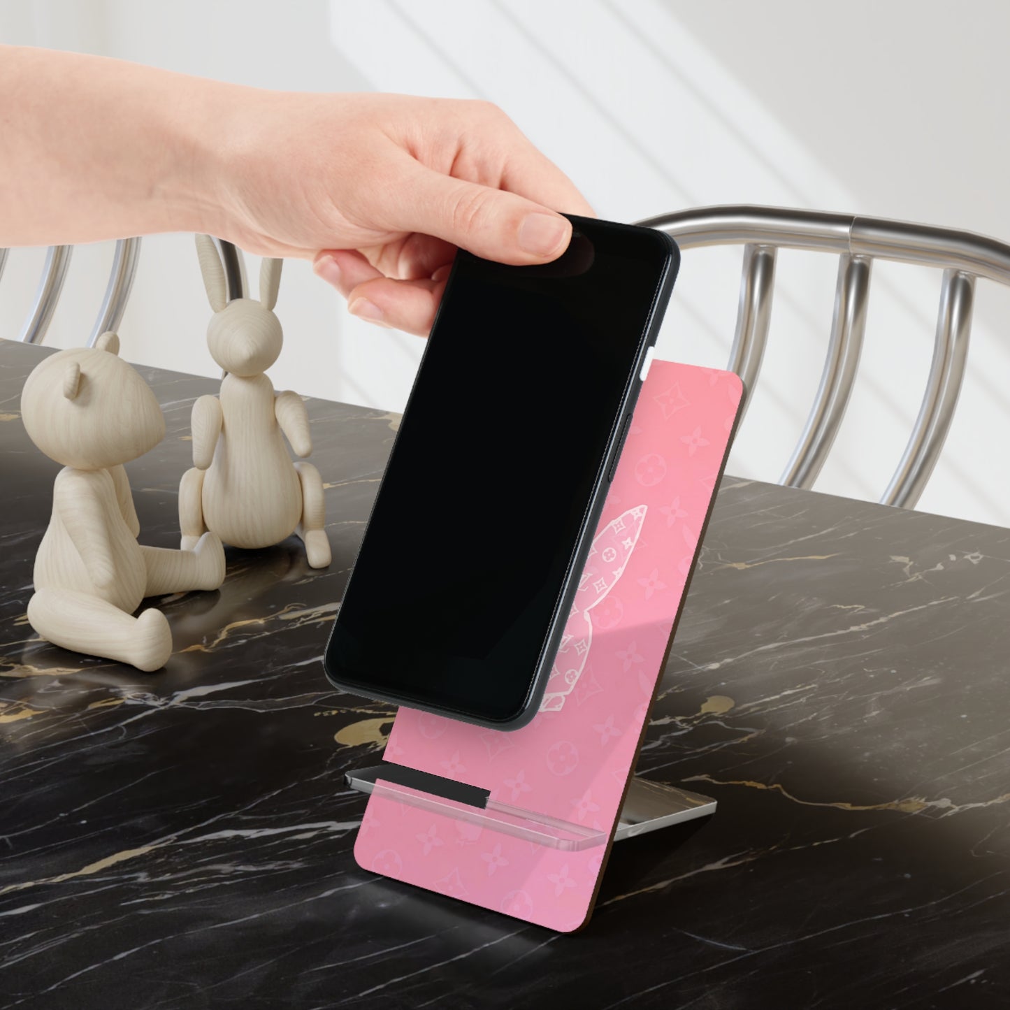 PB Bunny Pink Mobile Display Stand for Smartphones