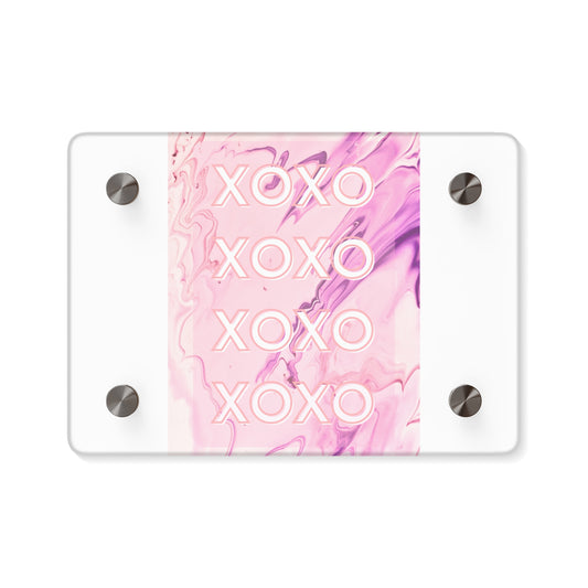 XOXO Acrylic Wall Art Panels