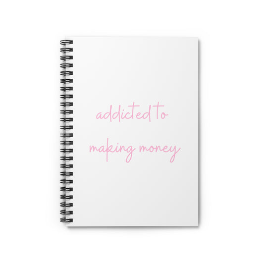 Money Spiral Notebook - Ruled Line