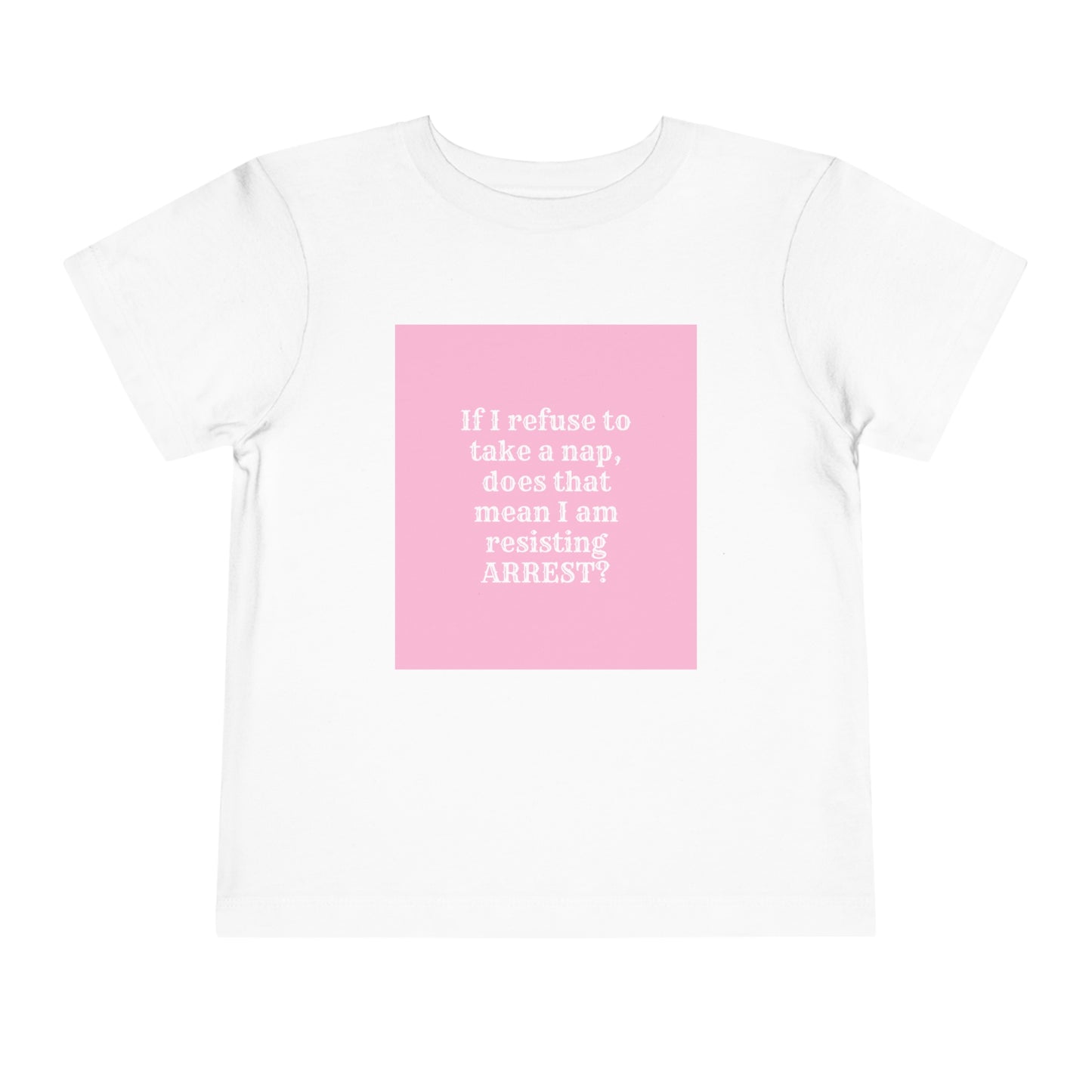 Pink ResistingArrest Toddler Short Sleeve Tee