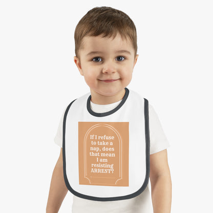 ResistingArrest Baby Contrast Trim Jersey Bib