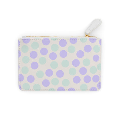 Polka Dotted Mini Clutch Bag