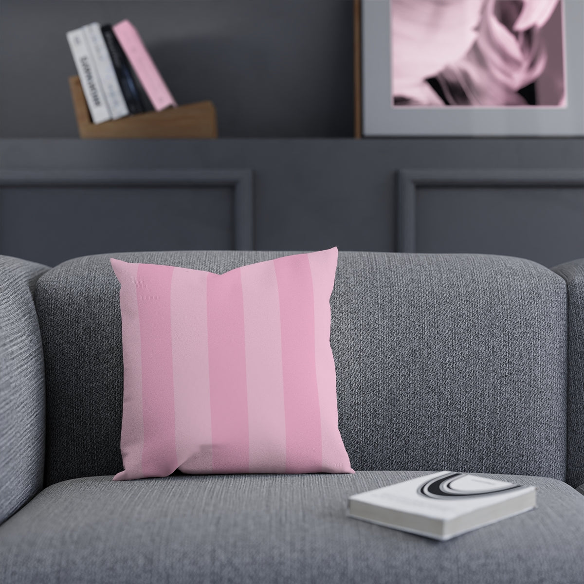 Pink Stripes Cushion