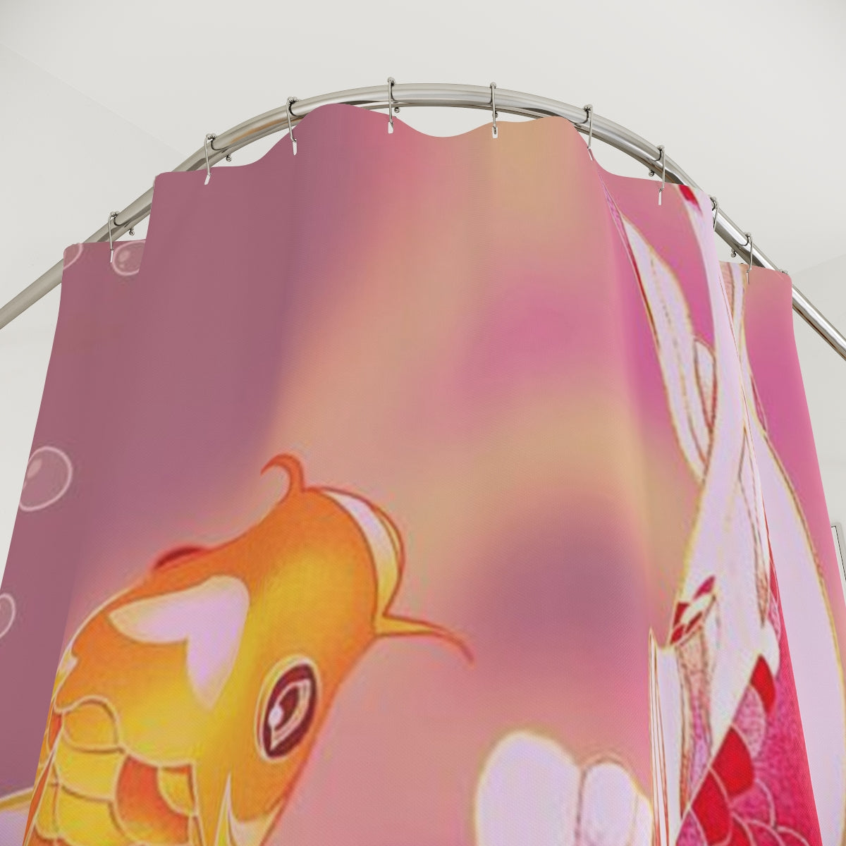 Koi design Polyester Shower Curtain