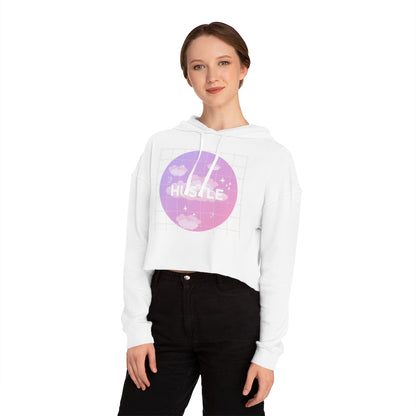 Hustle Higher, Creativity Women’s Cropped Hooded Sweatshirt