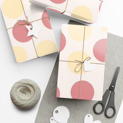 Giant Polka Dots Gift Wrap Paper