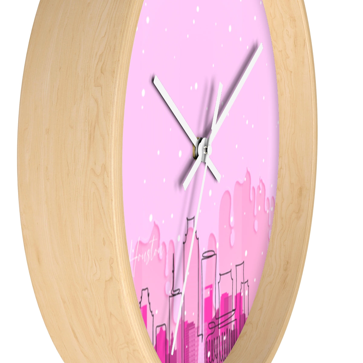 PinkDrip HTX Wall clock