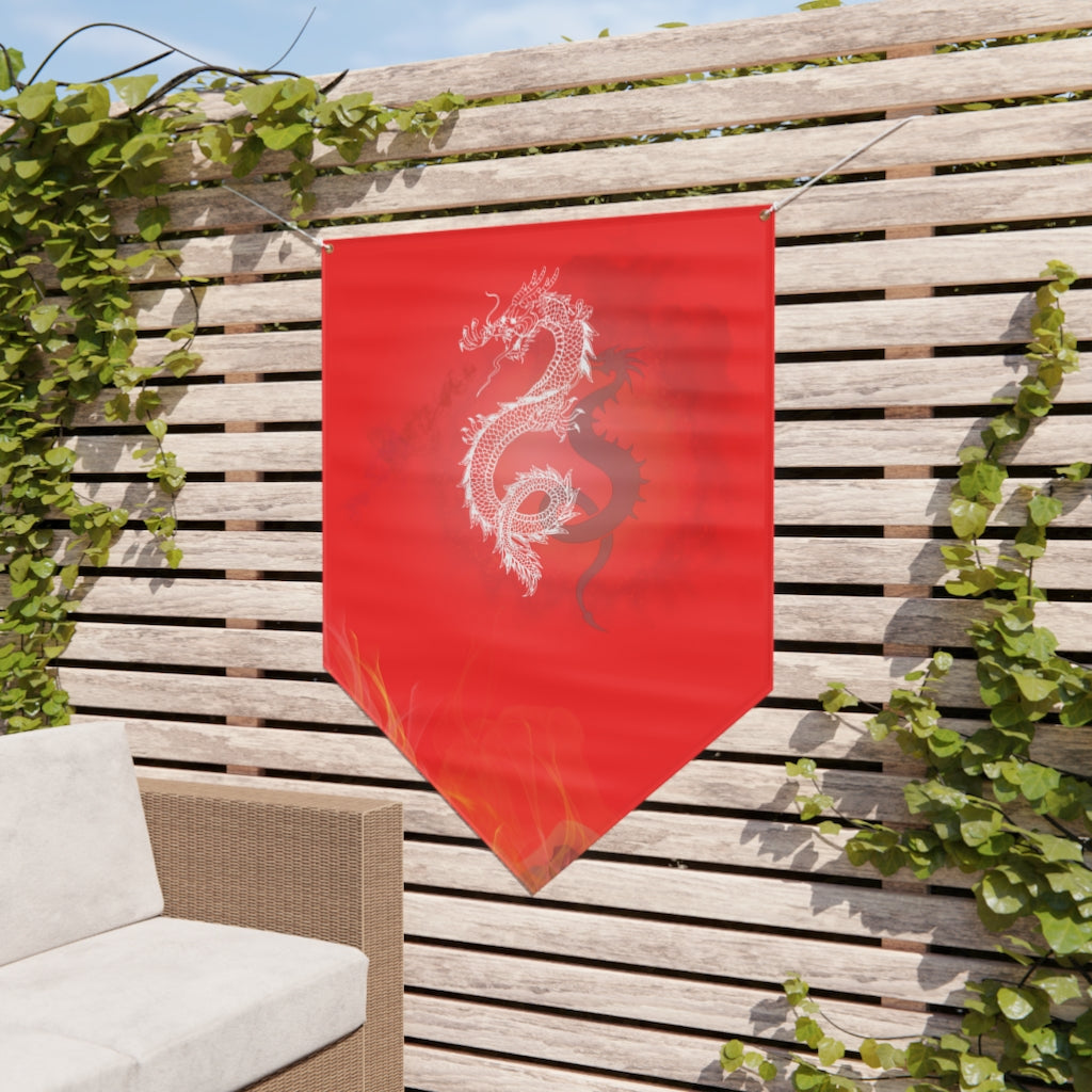 Red Dragon Pennant Banner