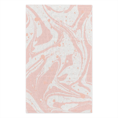 Pink Marble Splat Rally Towel, 11x18