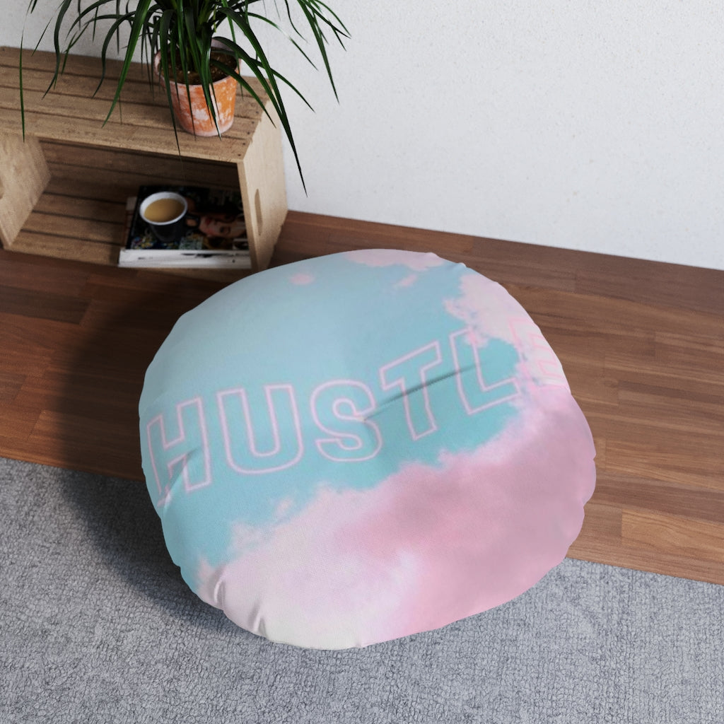 Hustle Tufted Floor Pillow (Round)