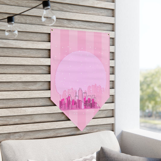 PinkDrip HTX Pennant Banner