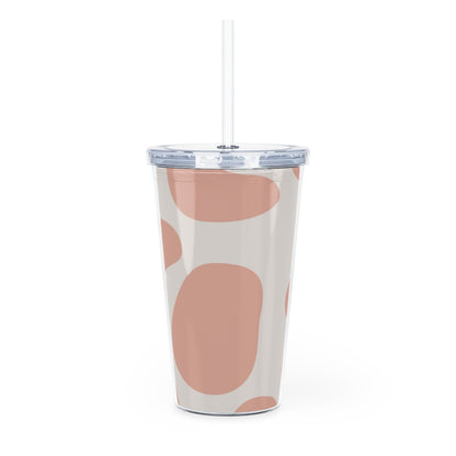 Plastic Tumbler with Straw