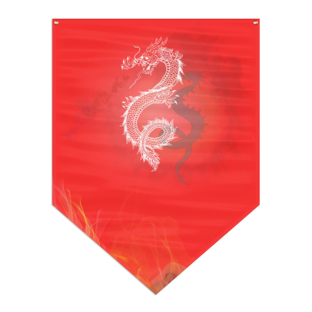 Red Dragon Pennant Banner