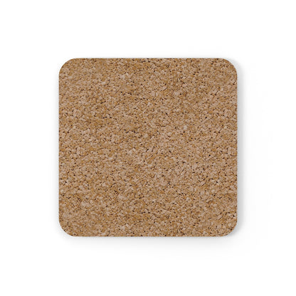 Vibrant Leaf Pattern Coaster Cork Back