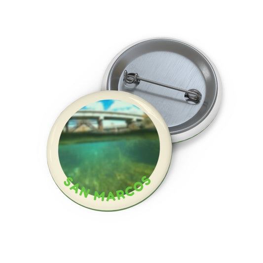 San Marcos River Pin Buttons