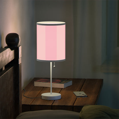 Pink Stripes Lamp on a Stand, US|CA plug