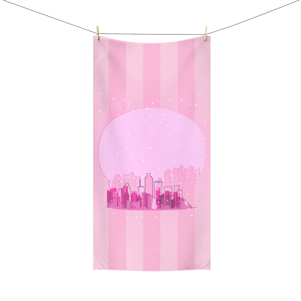 PinkDrip HTX Standard Beach Towel, 30x60