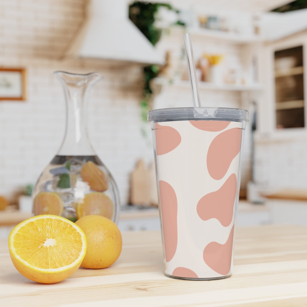 Plastic Tumbler with Straw