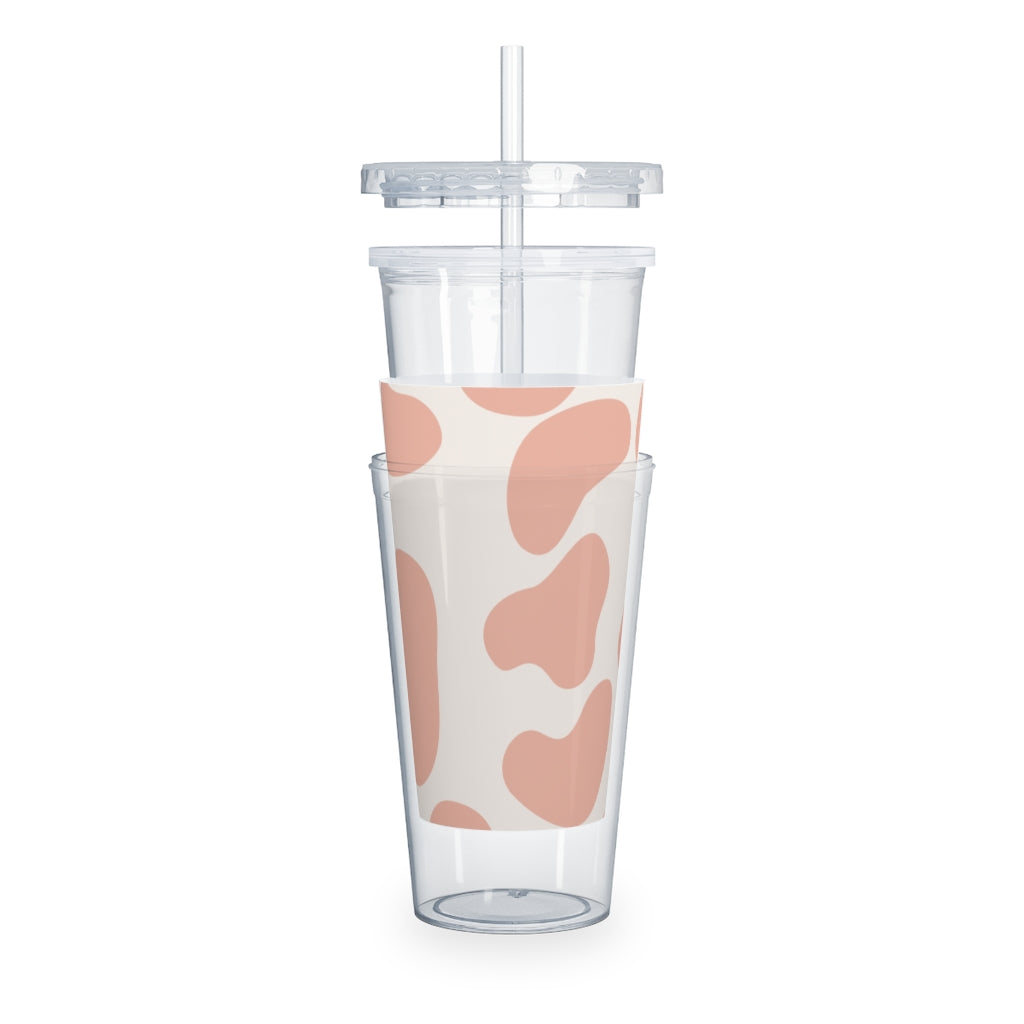 Plastic Tumbler with Straw