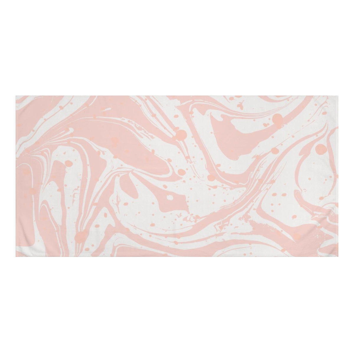 Pink Marble Splat Mink-Cotton Towel