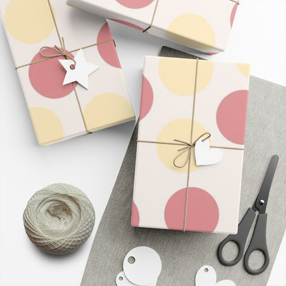 Giant Polka Dots Gift Wrap Paper