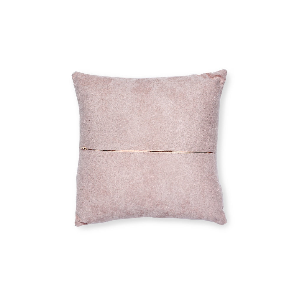 "Go ahead with your bad self" Pillow - Pink Back (Square)