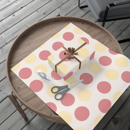 Giant Polka Dots Gift Wrap Paper