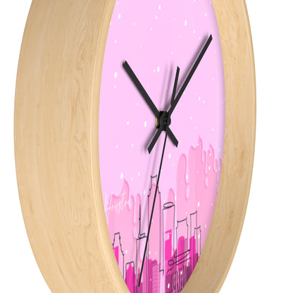 PinkDrip HTX Wall clock