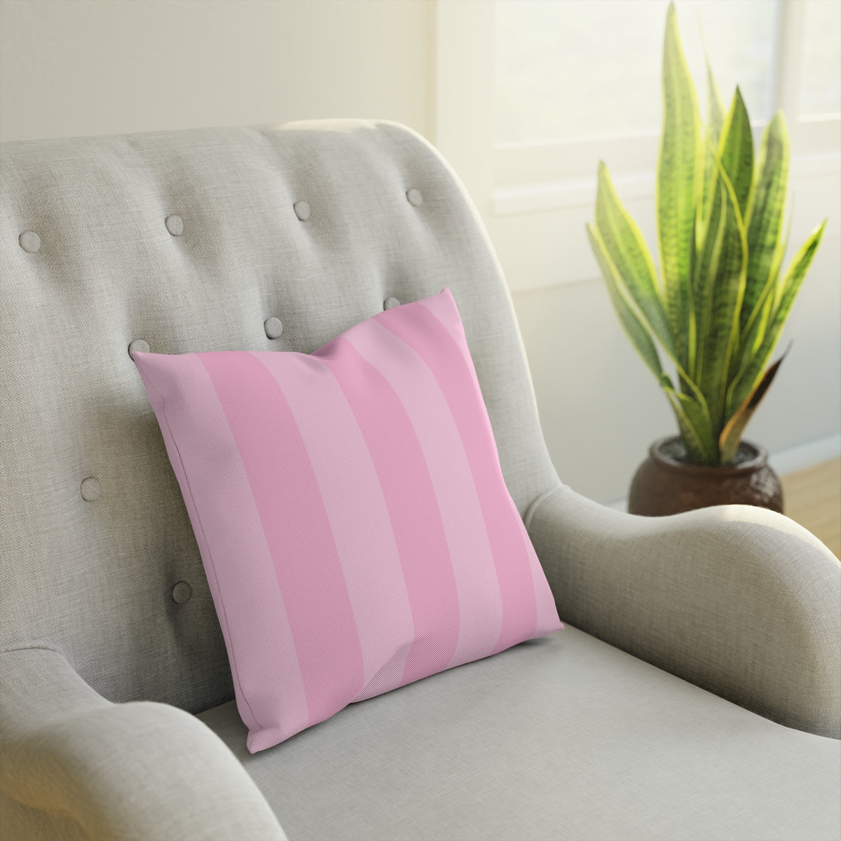 Pink Stripes Cushion