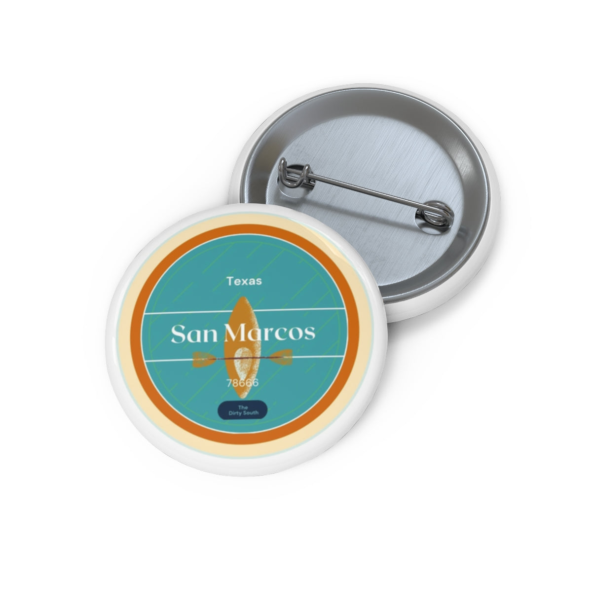 San Marcos Pin Buttons