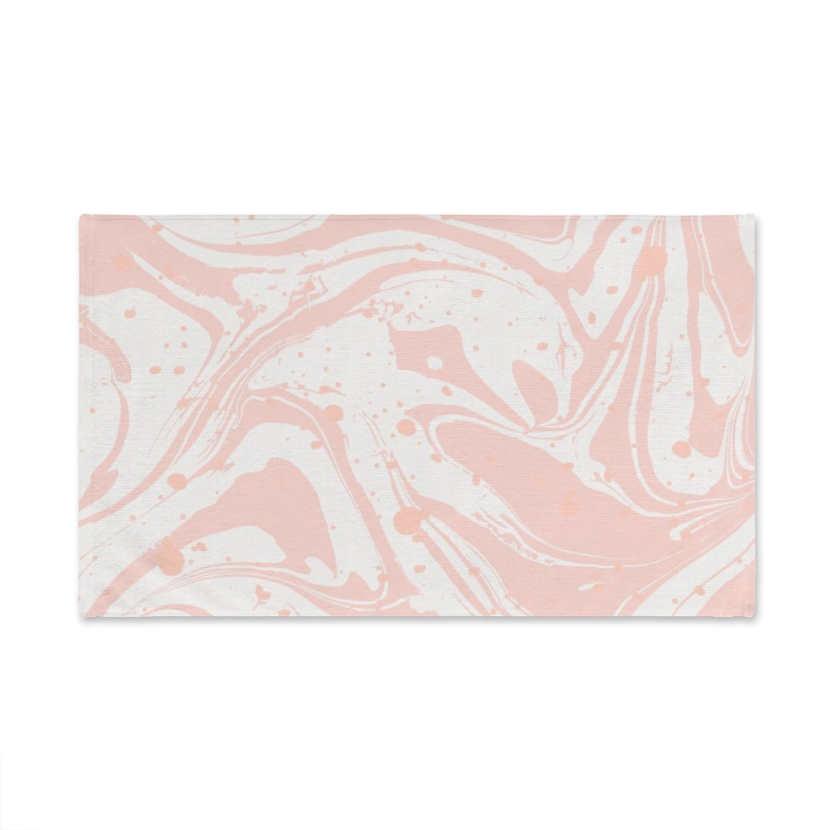 Pink Marble Splat Hand Towel