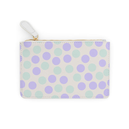 Polka Dotted Mini Clutch Bag