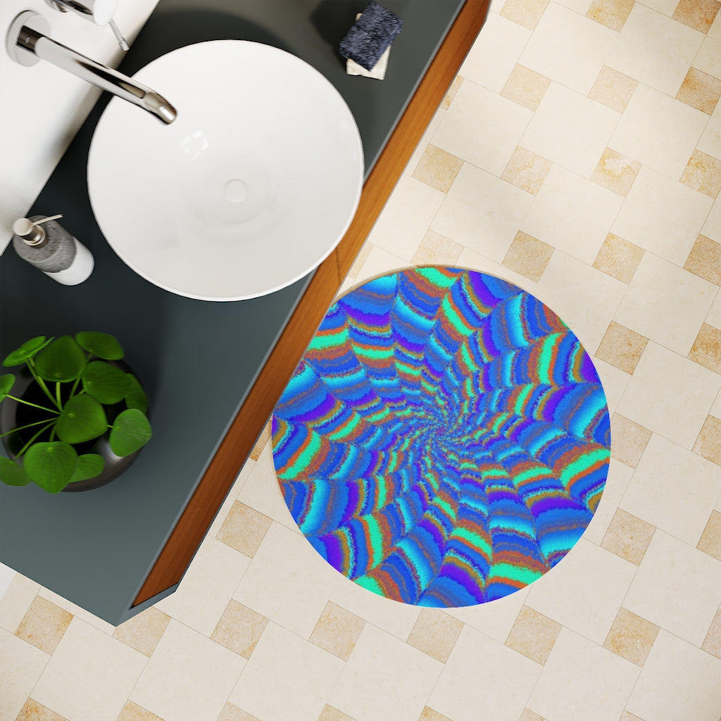 Trippie Pattern Bath Mat (Round)