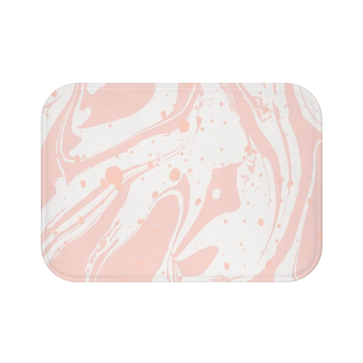 Pink Marble Splat Bath Mat