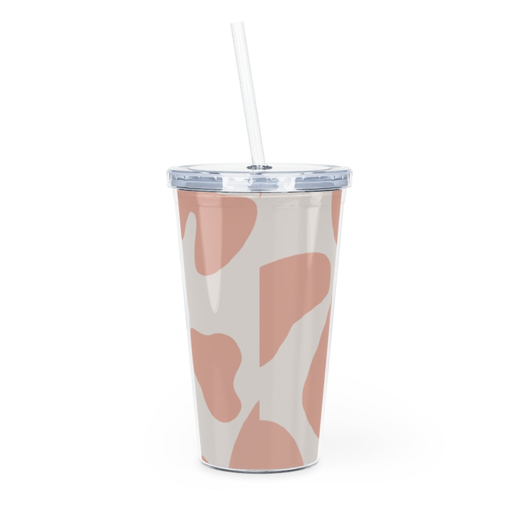 Plastic Tumbler with Straw