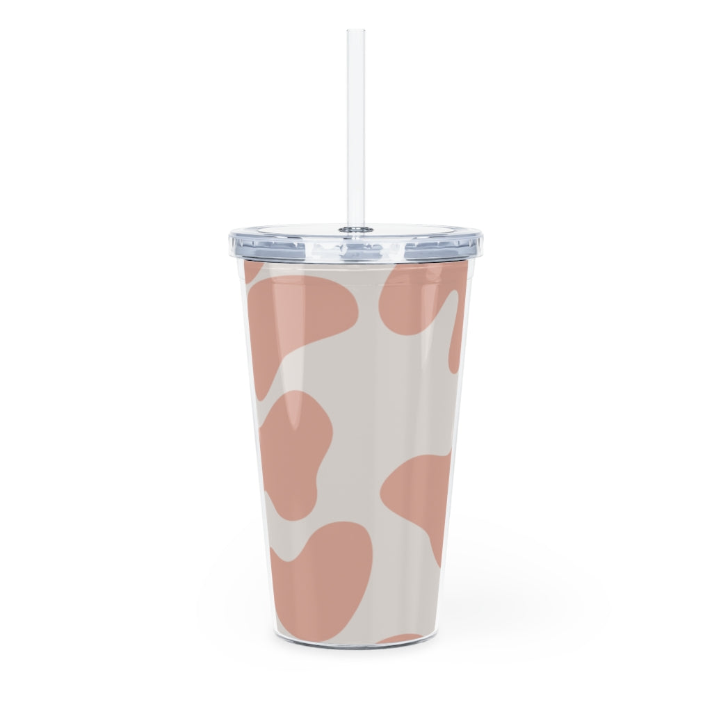 Plastic Tumbler with Straw