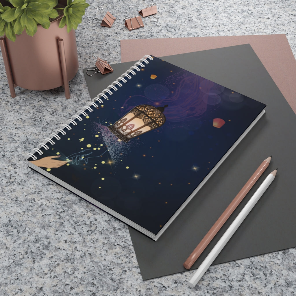 Spirit Lanterns Spiral Notebook