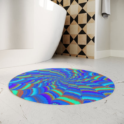 Trippie Pattern Bath Mat (Round)