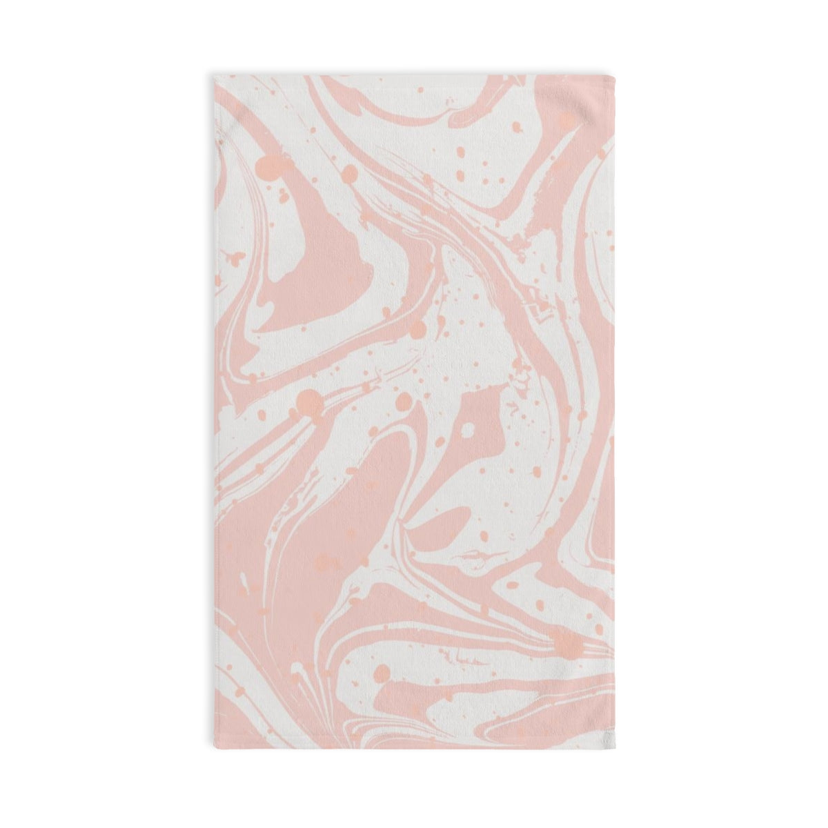 Pink Marble Splat Hand Towel