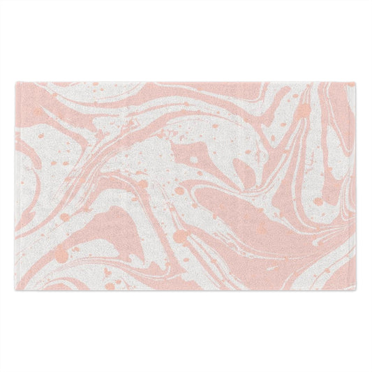 Pink Marble Splat Rally Towel, 11x18