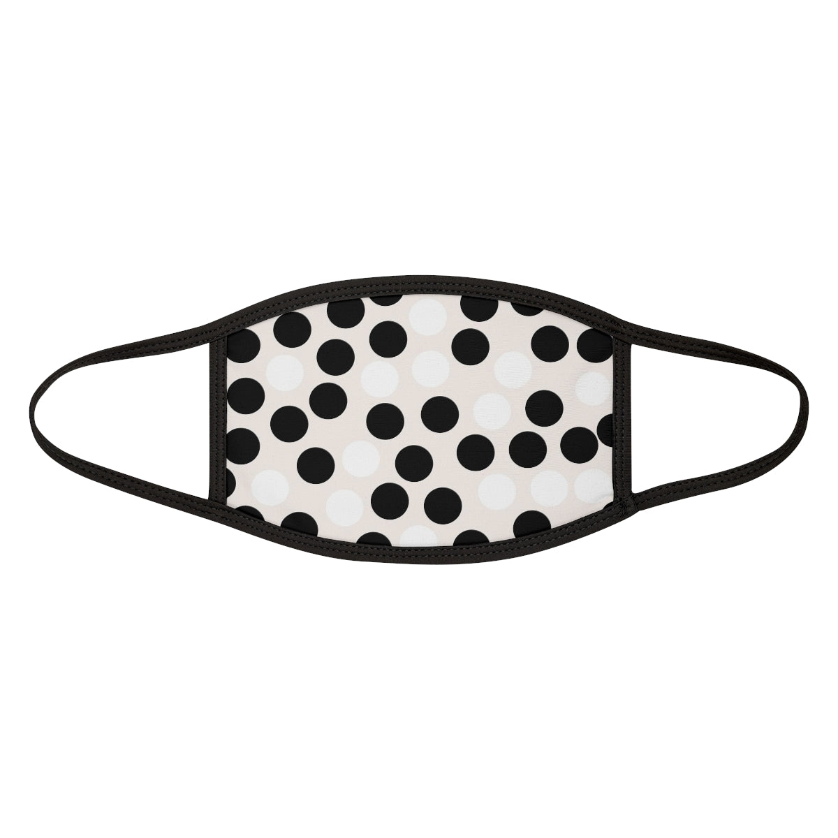 Polka Dots Mixed-Fabric Face Mask