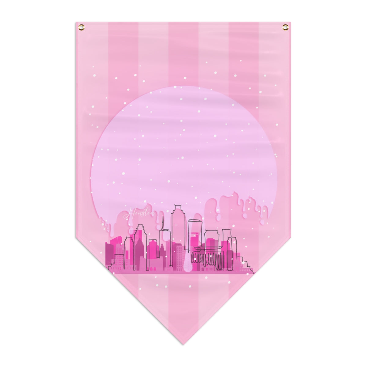 PinkDrip HTX Pennant Banner