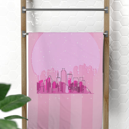 PinkDrip HTX Standard Beach Towel, 30x60