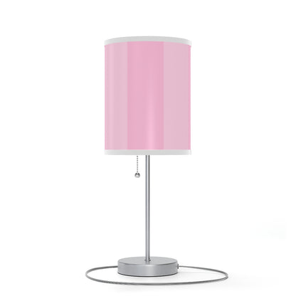 Pink Stripes Lamp on a Stand, US|CA plug